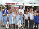 Children & Head Teacher, Andrew Simpson from Boxgrove Primary School